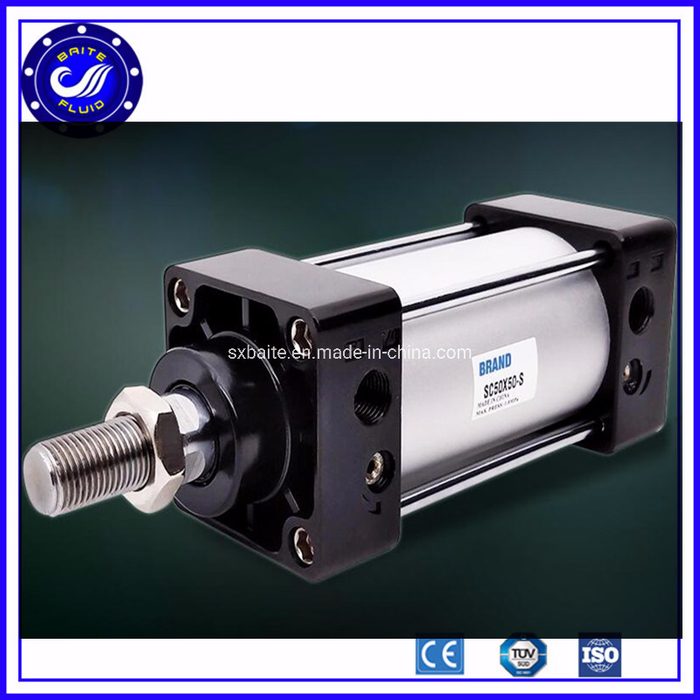 Double Acting Pneumatic Cylinder 6" Stroke Length 10.5" Bore Dia