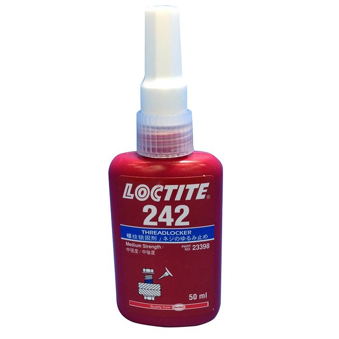 1.69oz Bottle 242 Threadlocker - Blue Liquid