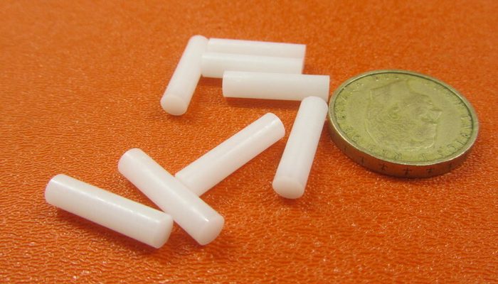 Delrin Acetal Dowel Pins, 3/16" Dia x 3/4" Length