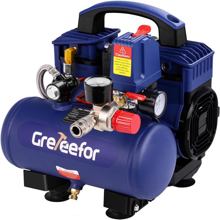 Air Compressor, 1 Gallon Ultra Quiet Portable 60 dB