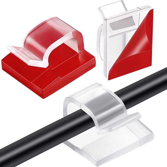Mini Outdoor Cable Clips with Adhesive Tapes